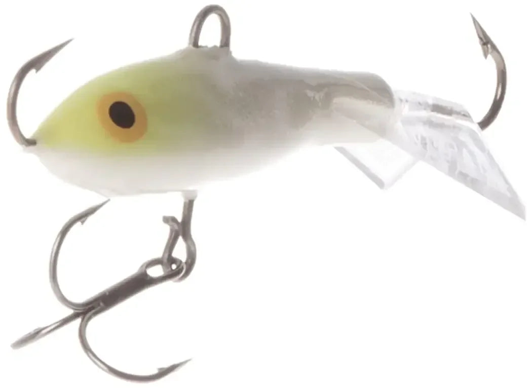 Realistic fishing lure with treble hooks, ideal for camping and outdoor survival gear