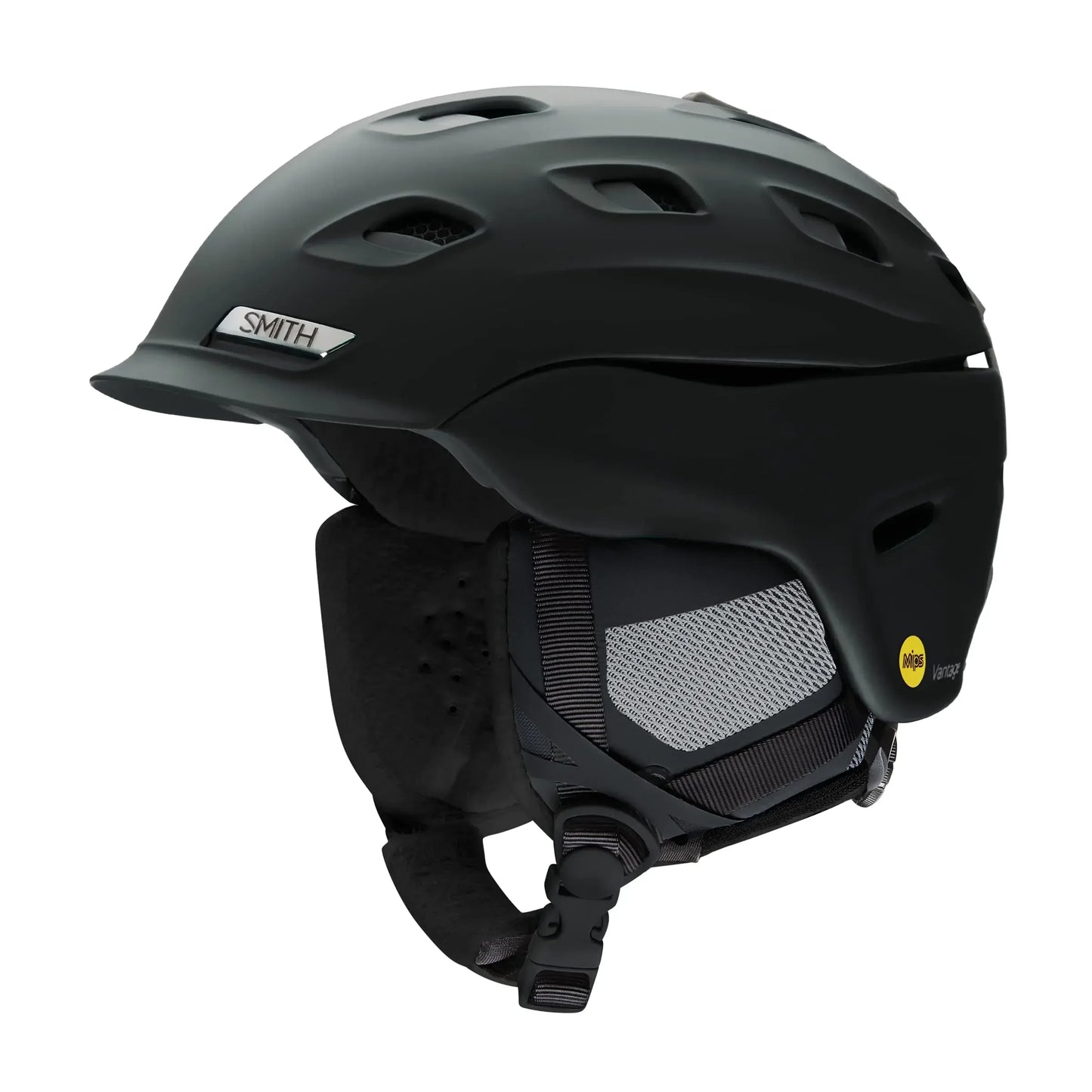 Black Smith outdoor adventure helmet with vents and adjustable chin strap
