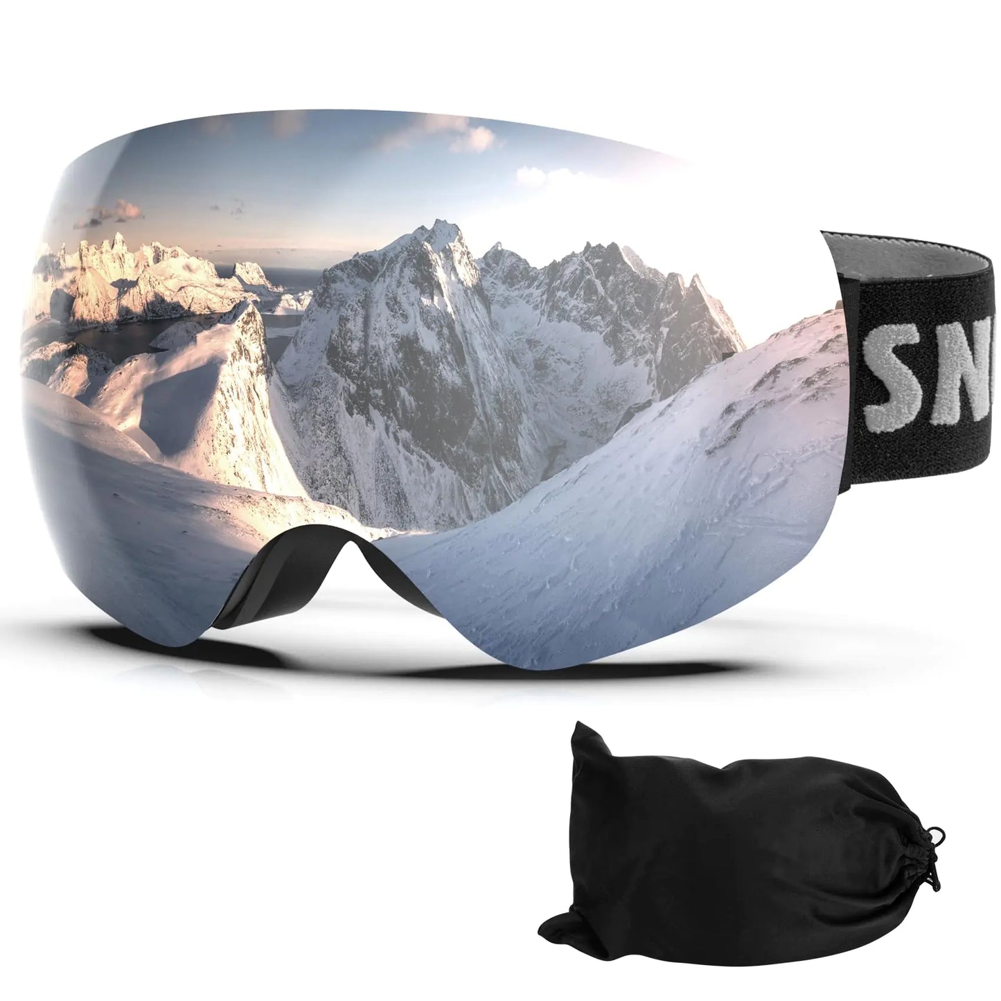 LAVOLLY Ski & Snowboard Goggles - 100% UV Anti-Fog Protection