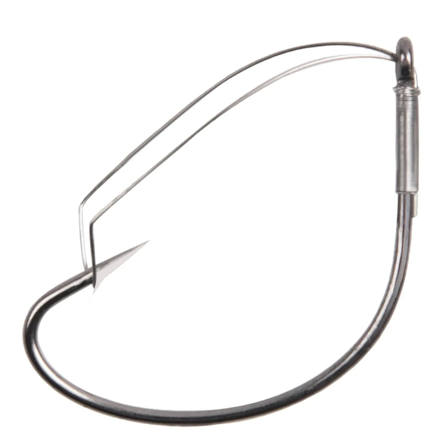 Stainless steel weedless fishing hook for camping and survival gear at Hacksoutdoors.