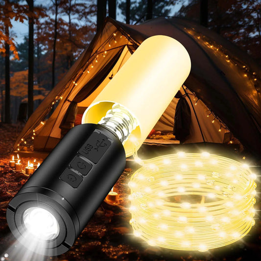 MoKo All-Purpose 33ft Camping Light - Rechargeable & Waterproof