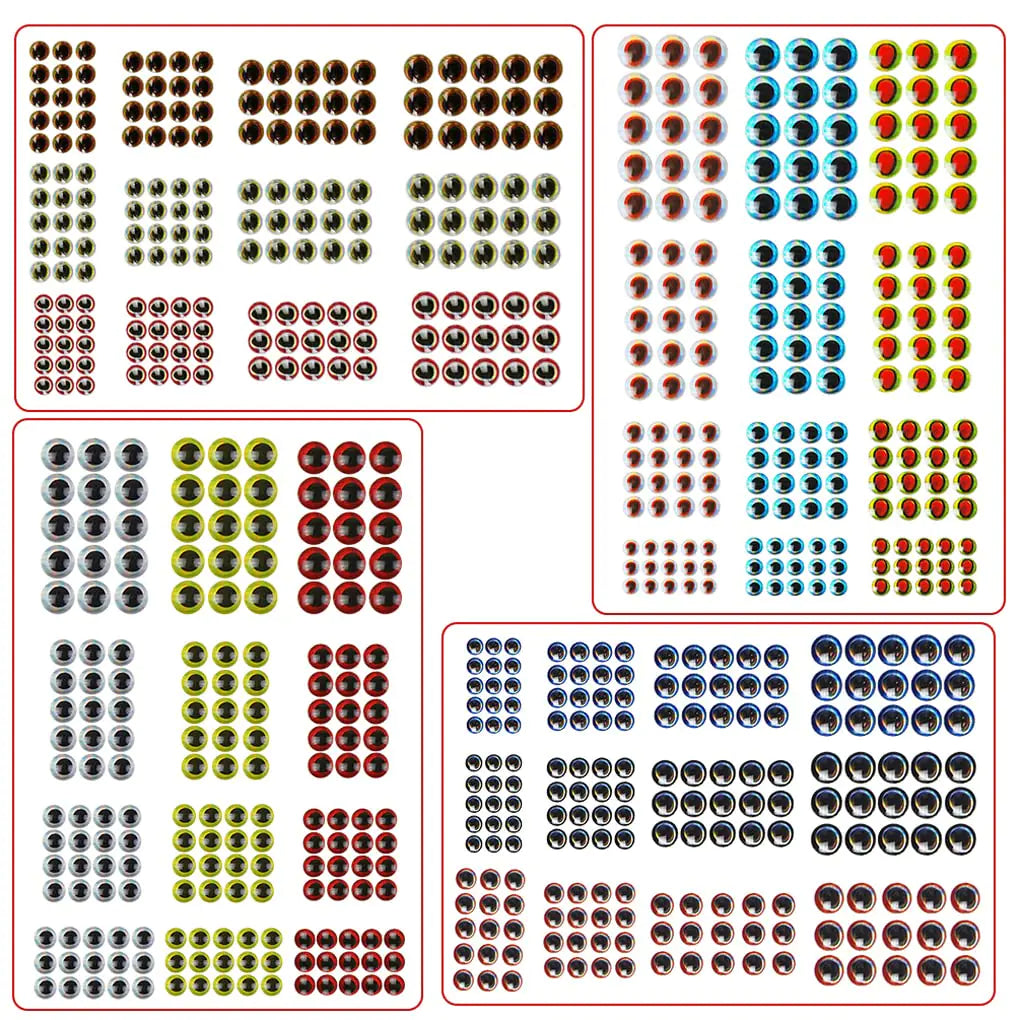 549pcs 3D Bionic Fishing Lure Eyes Kit