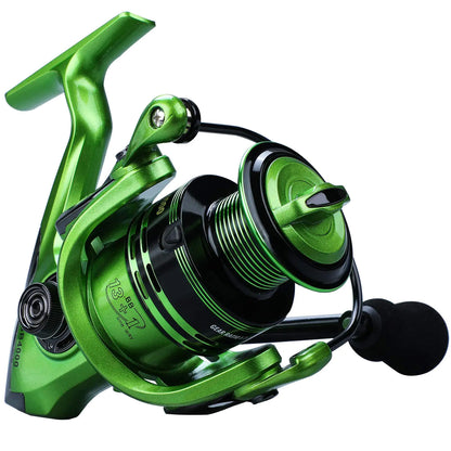 YONGZHI Fishing Reels13+1BB Light Weight and Ultra Smooth Powerful Spinning Reels for Saltwater and Freshwater Fishing-2000G