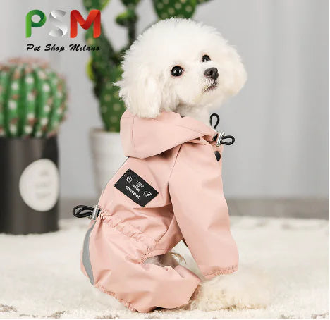 GlowGuard Pet Rain Jacket