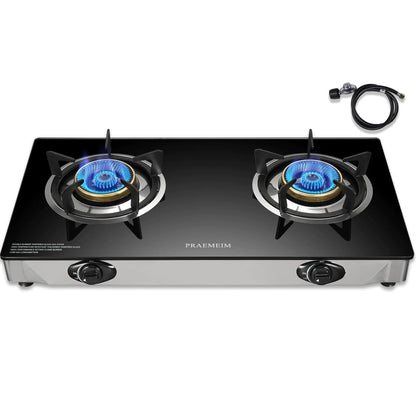 PRAEMEIM Dual Burner Portable Propane Stove