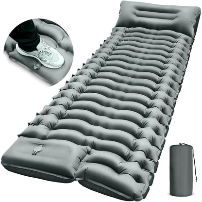Ultralight Inflatable Camping Pad with Pillow