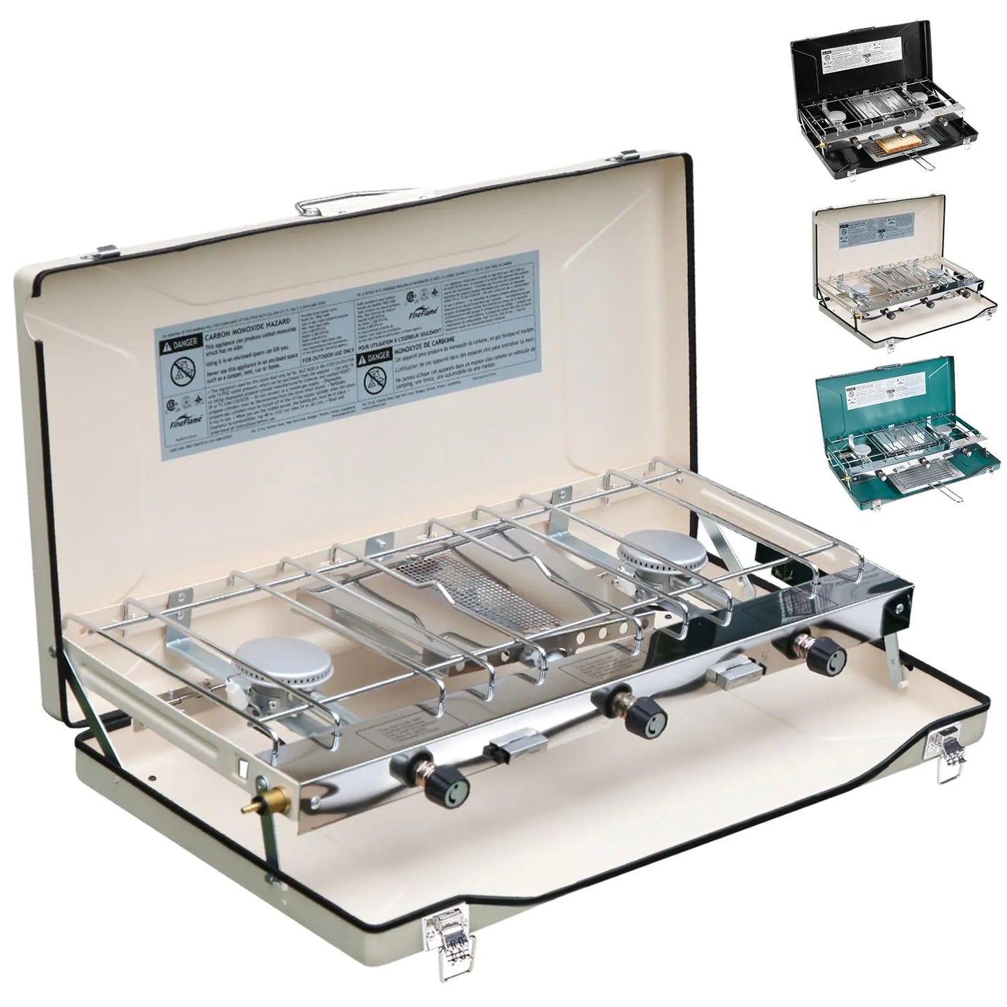 TrailBlaze 3-Burner Portable Camping Stove 20400 BTU
