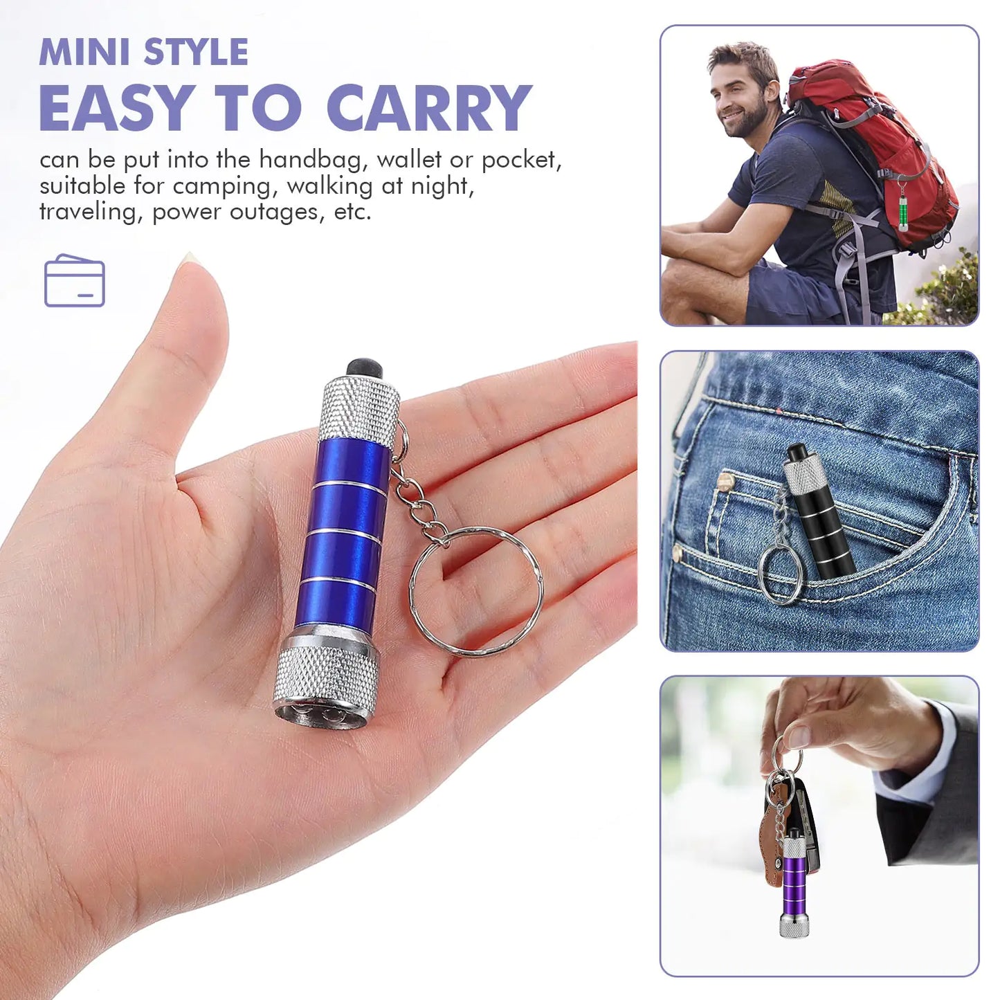 Pocket LED Keyring Torch