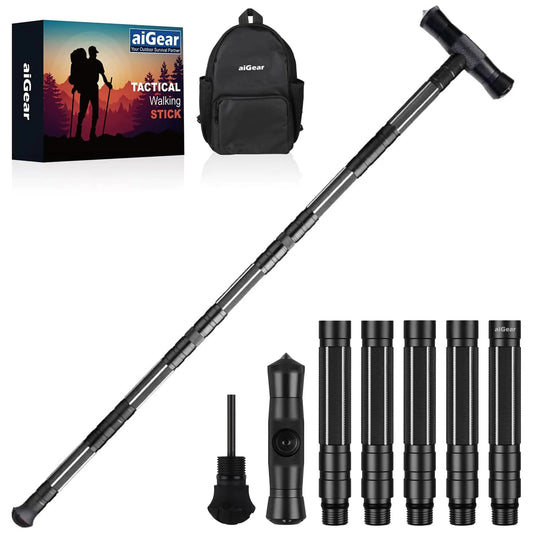 aiGear Elite Black Trekking Pole CNC Trek Outdoors
