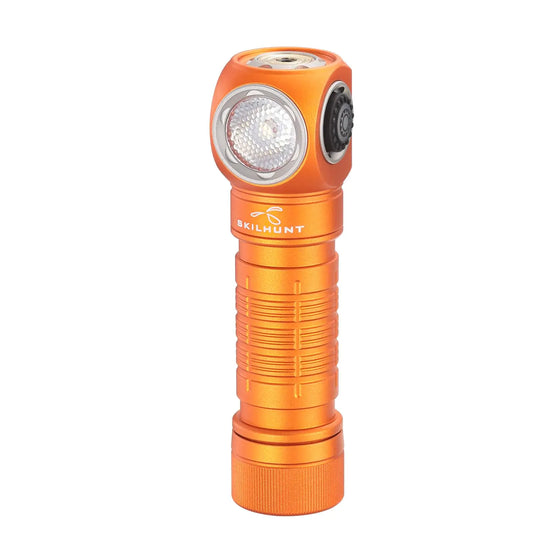 ESKTE H150 Cool White USB Rechargeable LED Headlamp - Orange