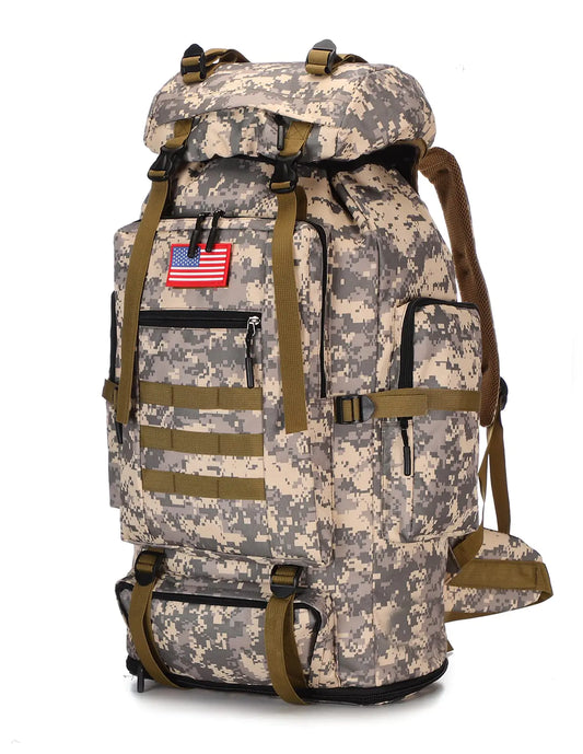 KXBUNQD 100L Hiking Camping Backpack Tactical Backpack for Men Large Survival Hunting Waterproof Backpack Molle Rucksack Military Camping Backpacking Daypack