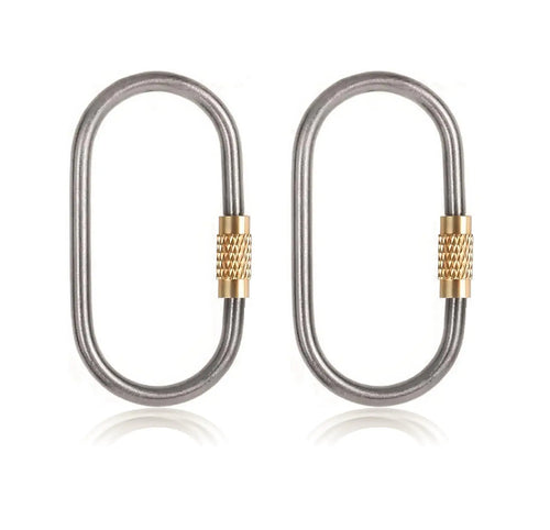 J454 Compact Titanium Keyring Carabiners (2-Pack)
