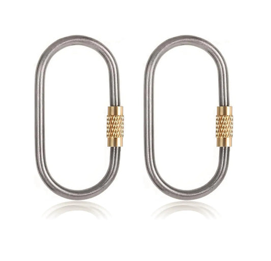 J454 Compact Titanium Keyring Carabiners (2-Pack)