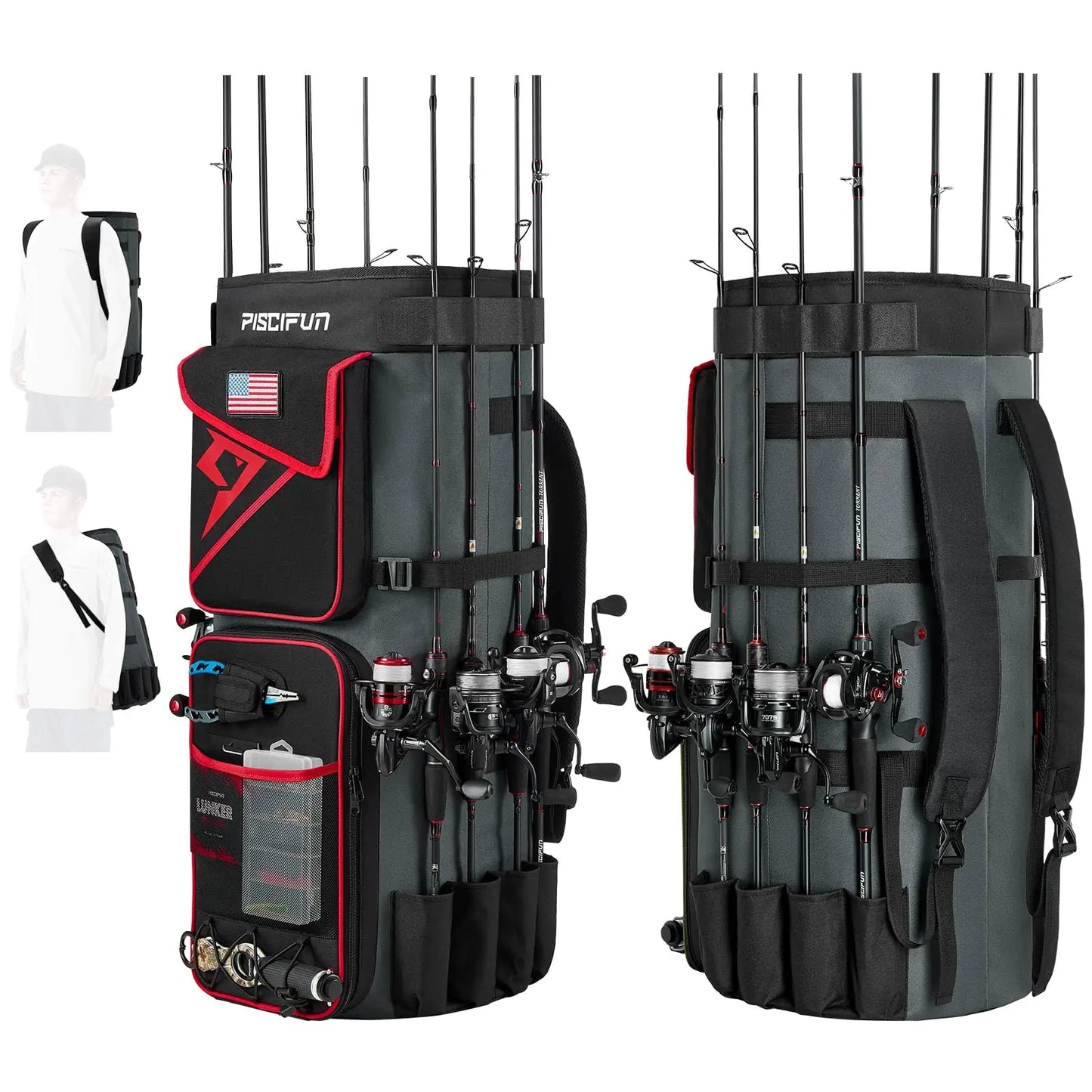 Piscifun Pro Angler 70L Rod & Reel Travel Case