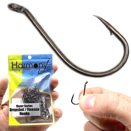 Harmony Razor Dropshot Hooks - Finesse 10 Pack