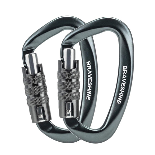 Aluminum Heavy-Duty D-Ring Carabiners